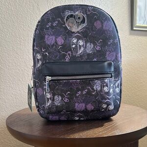 Disney Tim Burton Purple & Black Nightmare Before Christmas Mini Backpack